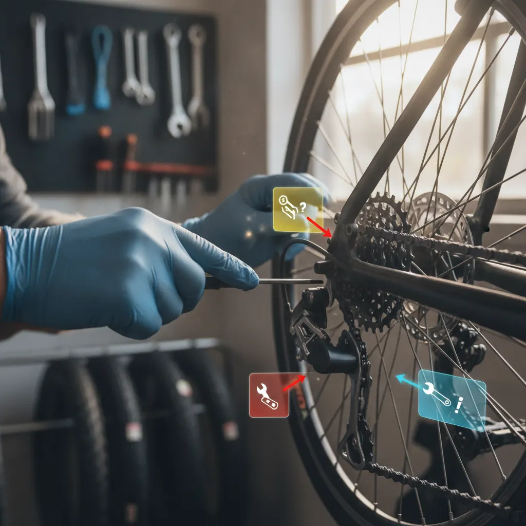 Repérons visuellement les pièces usées et alignements défectueux